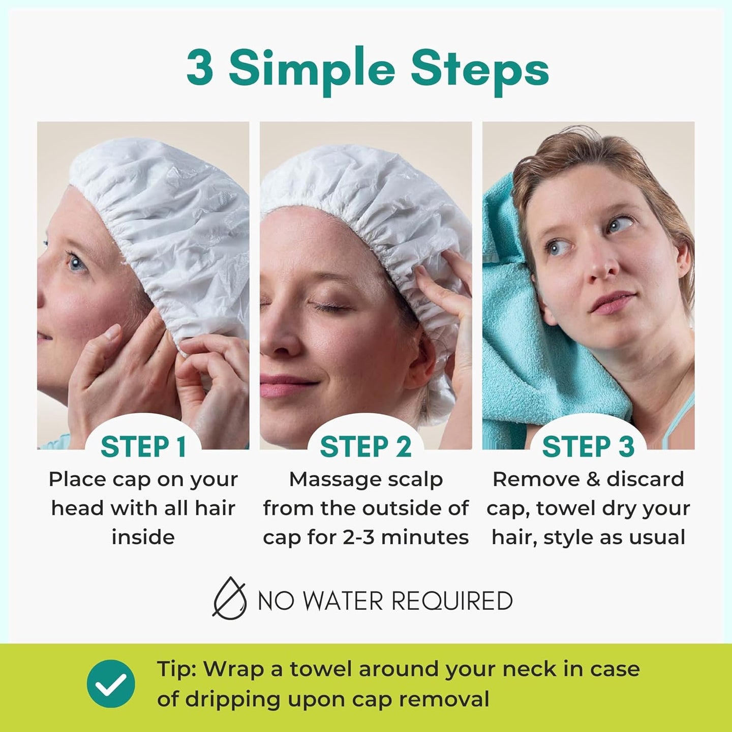 Rinse Free Shampoo Cap – Nurture Valley