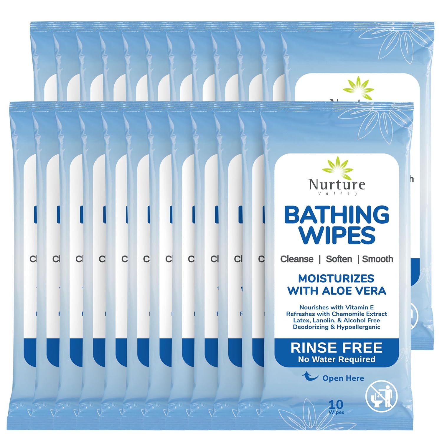 Rinse Free Bathing Wipes